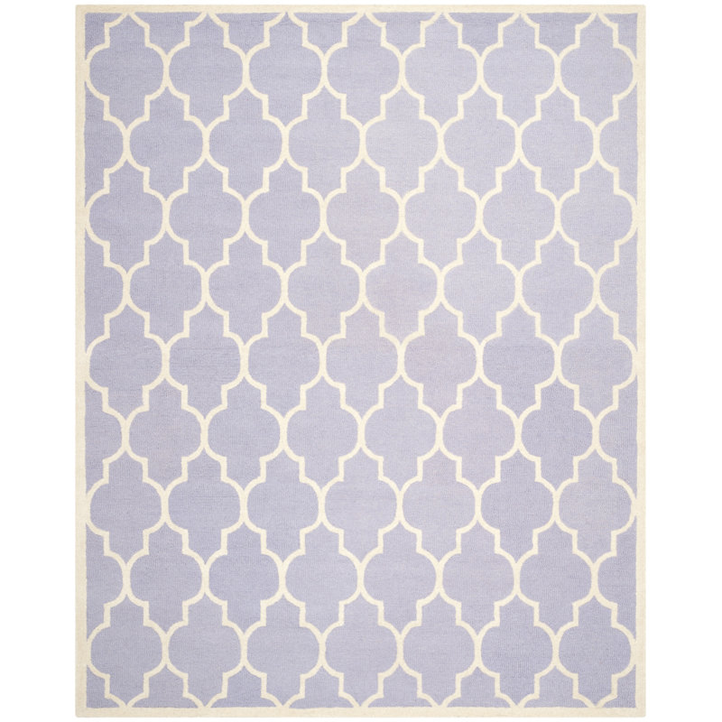 Cannen Hand Tufted Wool Geometric Rug, Rectangle 9' x 12'