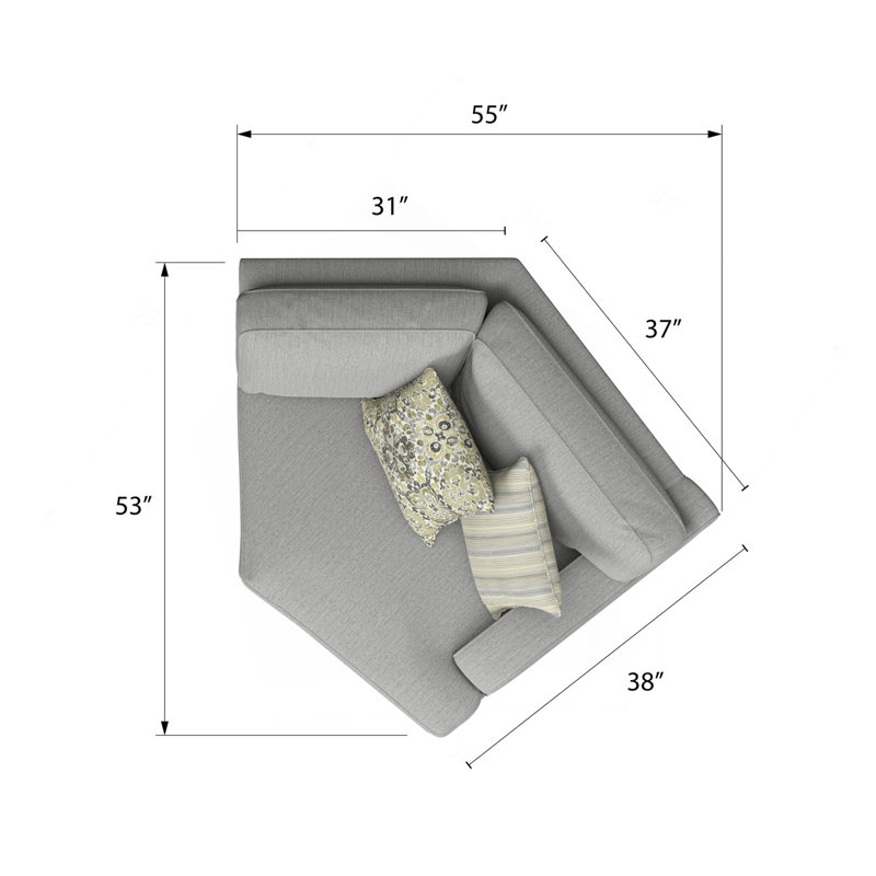 Gray Cuddler Sectional