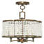 Lustre géométrique à 4 lumières DEL