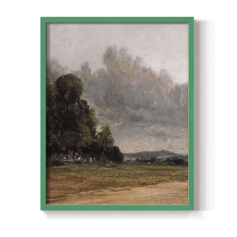 Vintage Landscape CCLI Framed Print - Solid Wood, Vert, H 21 po x l 17 po