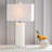 Holtz  27" Contemporary Modern Alabaster Rectangular LED Table Lamp-132816154