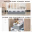 Ensemble de 4 grands paniers de rangement pour tablettes | Organisateurs de placard en tissu et bacs de rangement avec poignées Paniers décoratifs pliables
