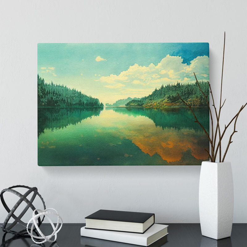 Magnificent Lake - Wrapped Canvas