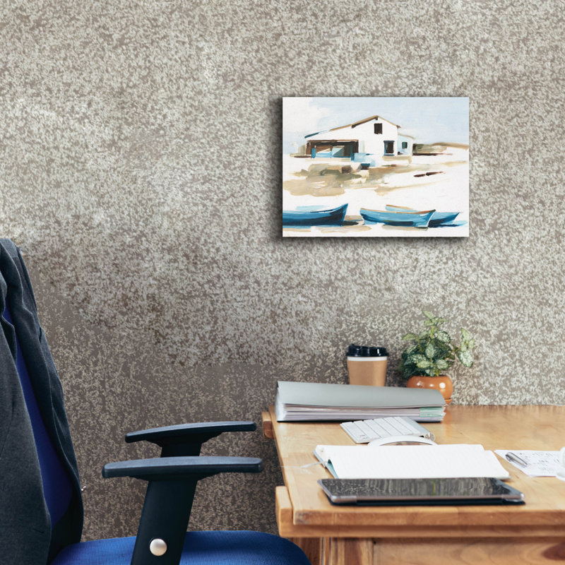 «Beach Outpost 2» par Ethan Harper, H 12 po x l 16 po x P 0,75 po