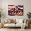 Art mural en métal mauve Southwestern-1776813744
