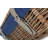 14 Inch Empty Wicker Hamper Basket - with Lining-86412945