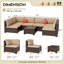 Ensemble de mobilier de patio 7 pièces-236281352-236281354