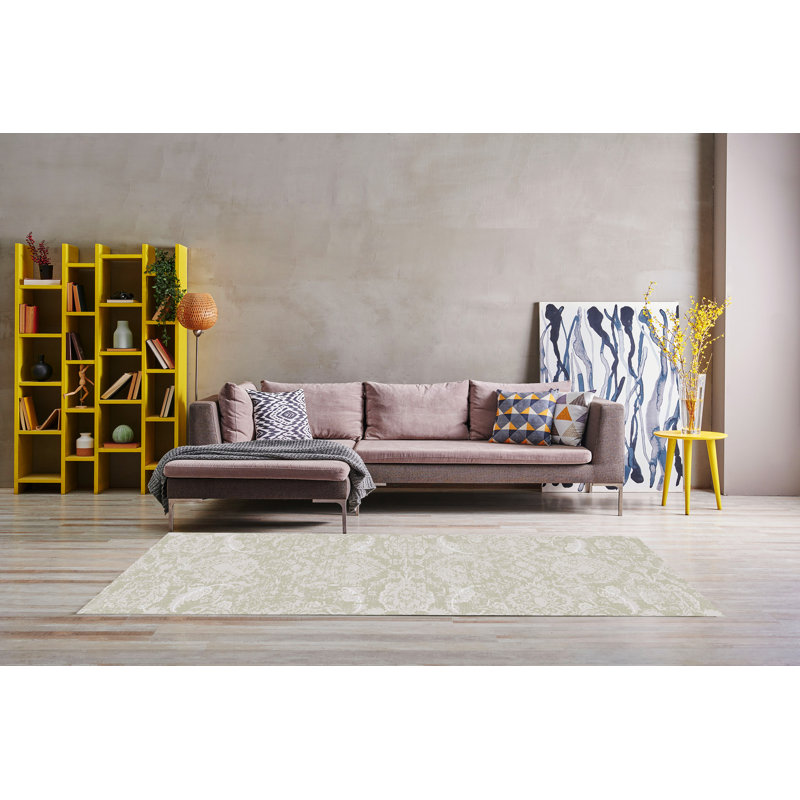 CANYON 15478-840 Beige / sauge, Tapis de couloir 2 pi 2 po x 7 pi 7 po