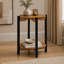 Table de bout ronde avec tablette ouverte pour le salon, mobilier moderne polyvalent et élégant-27068882