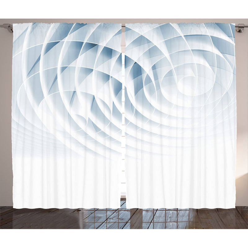 Estrada Semi Sheer Curtain Pair, 54" W x 90" L