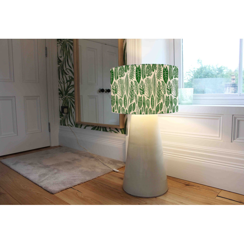 Cotton Drum Lamp Shade ( Uno ), 22cm H x 25cm W x 25cm D