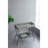 32X15x31" Maggie Galvanized Tray Table Accent Table