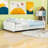 Upholstered Daybed with Sherpa Fabric-350131810-349787531