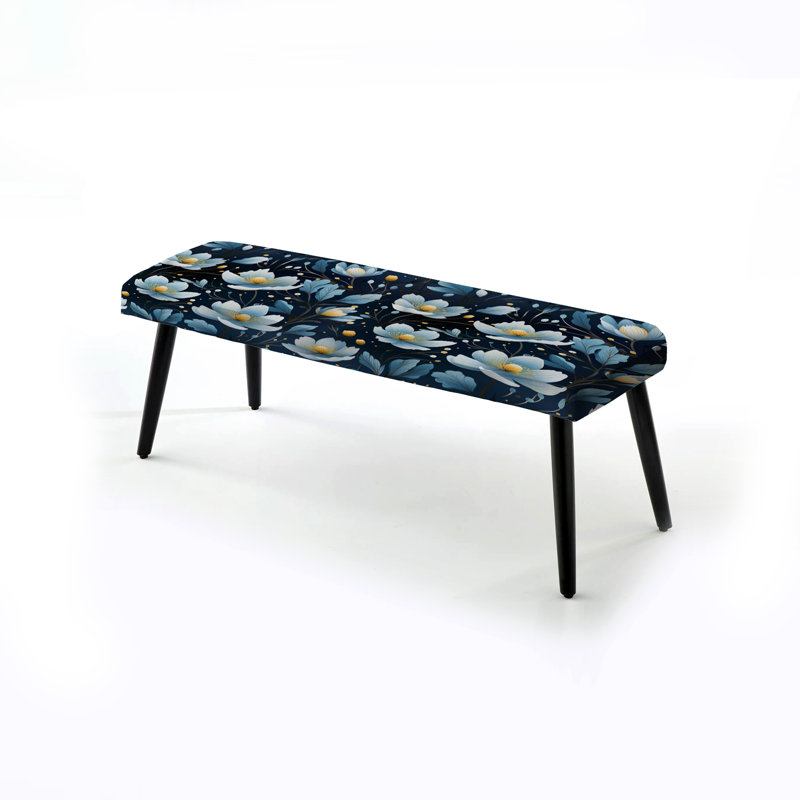 Lace Veil - Banc rembourré, Black/Blue