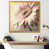 Impression dorée sur toile encadrée