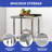 Stainless Steel Wheels Undershelf Table for Prep & Work with Backsplash-107531984