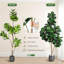 Figuier artificiel 4/5/6 / 7FT en pot, ficus réaliste pour décoration de bureau à domicile, cadeau de pendaison de crémaillère-2055553606-2055553607