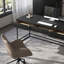 Bureau minimaliste moderne italien avec bois de frêne-1784569310