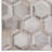 Mosaic Faux Leather Gray  3'' X 5'' Area Rug-2118447599