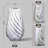 High Ribbed Ceramic Vase