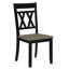 Ensemble de 2 chaises modernes au design moderne avec cadre en bois au fini noir antique-1196114152