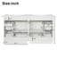 Meuble-lavabo avec 4 portes d'armoire, 4 tiroirs et 2 tablettes réglables-952309658