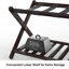 Porte-bagages pliable à 2 niveaux