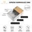 Évier de cuisine réversible 30 x 20 pouces, poste de travail blanc avec bol en argile réfractaire simple et accessoires complets