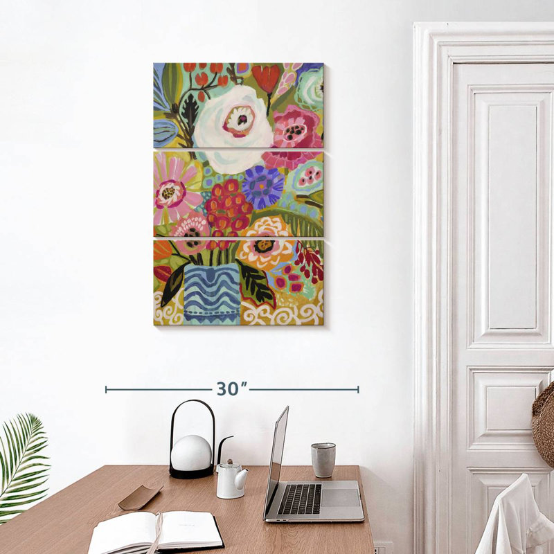 Harnek fleurs fraîches dans un vase II, H 32 po x l 20 po