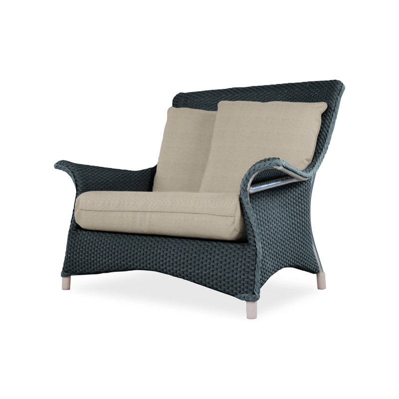 Mandalay Outdoor Lounge Chair, Loveboat Mint, Linen
