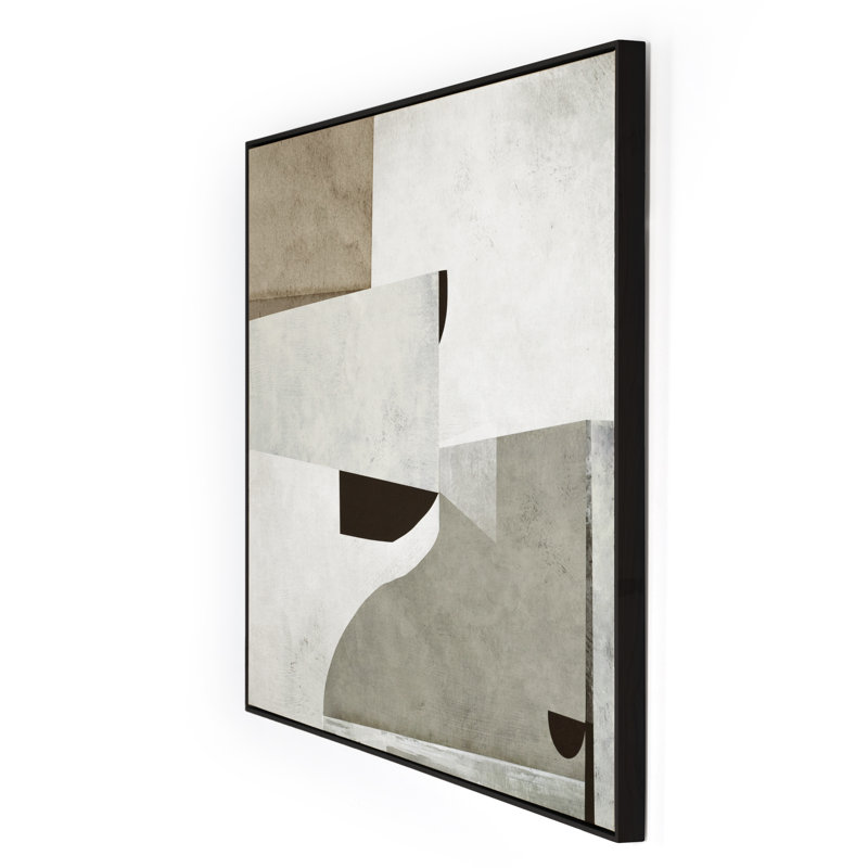 Priory Print by Dan Hobday, Black, 48" H x 36" W x 2" D