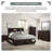 Queen-sized bed with storage function