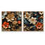 Shropshire - Ensemble de 2 collages floraux et botaniques carrés-101865451-101865450