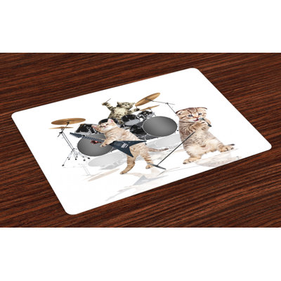 Malta Rocker Band of Kittens Placemat