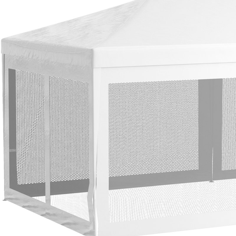 Party Canopy, Outdoor Wedding Gazebo, 6 Detachable Sidewalls, Protection Resistance Resistance, Steel Frame, White For Celebrations Tent, Shelter & Barrier,