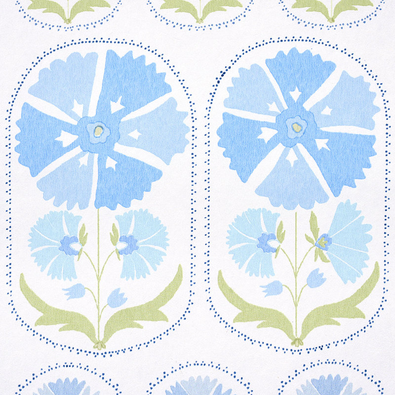 Anjuna Floral Wallpaper, Blue