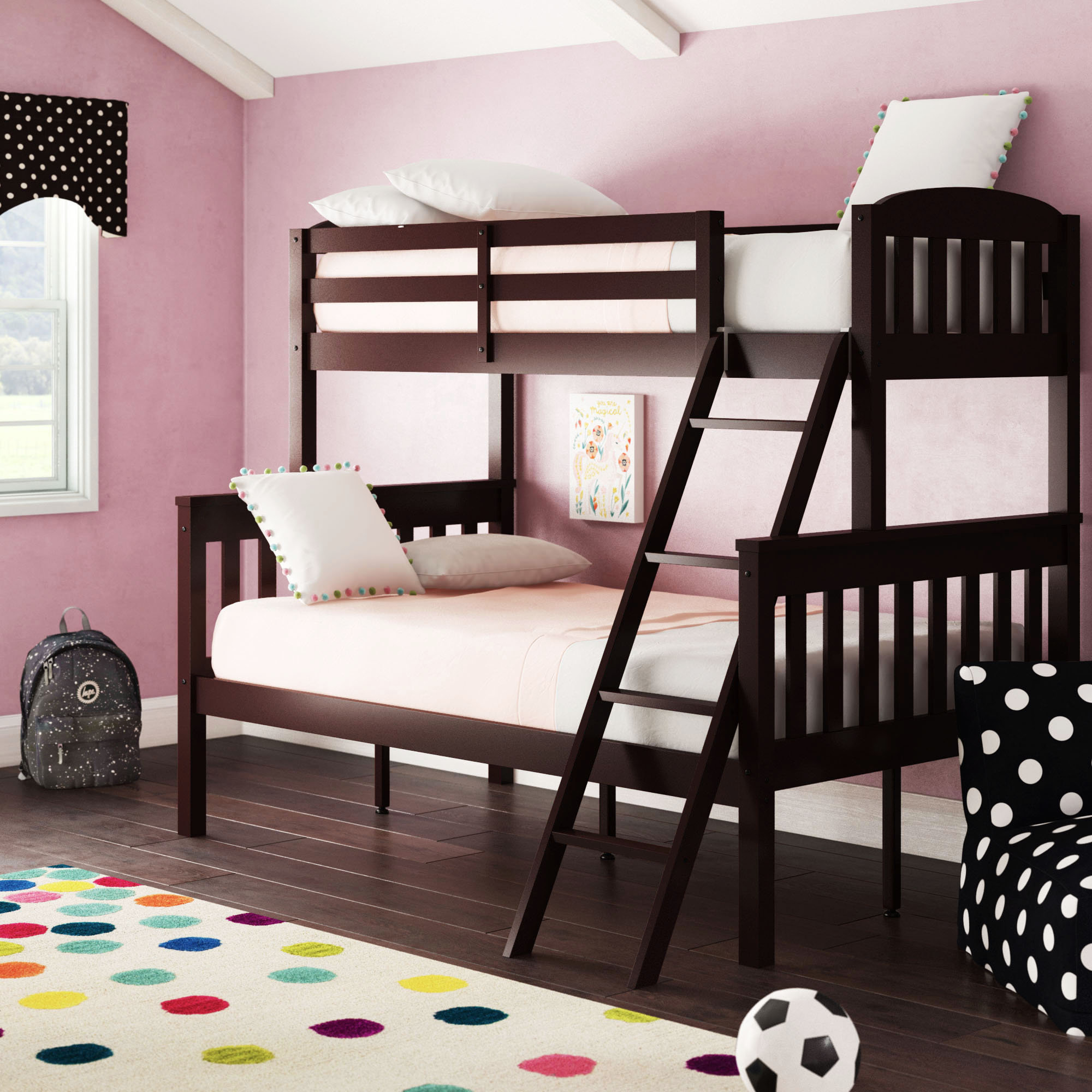 Andover Mills Baby Kids Fidel Twin Over Full Standard Bunk Bed Wayfair Vanities