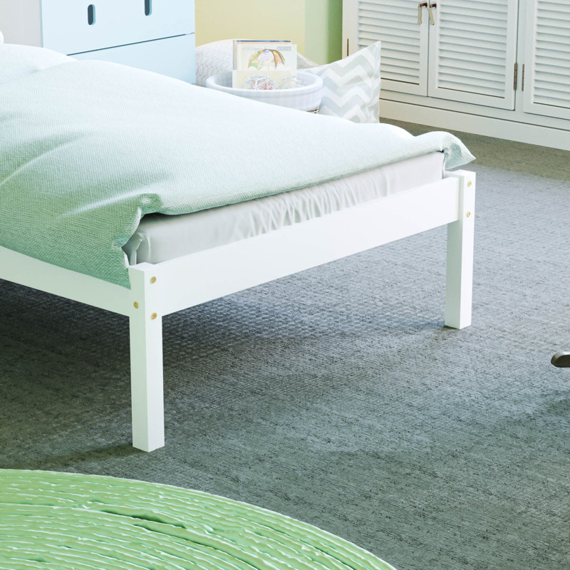 Solid Wood Bed, White