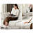 Queen Size 2-in-1 Pull-out Sofa Bed Convertible Chenille Sofa With 20w Fast Charging Led Light Memory Foam Couch Cushion Trim Rv Sleeper Sofa-1360477280