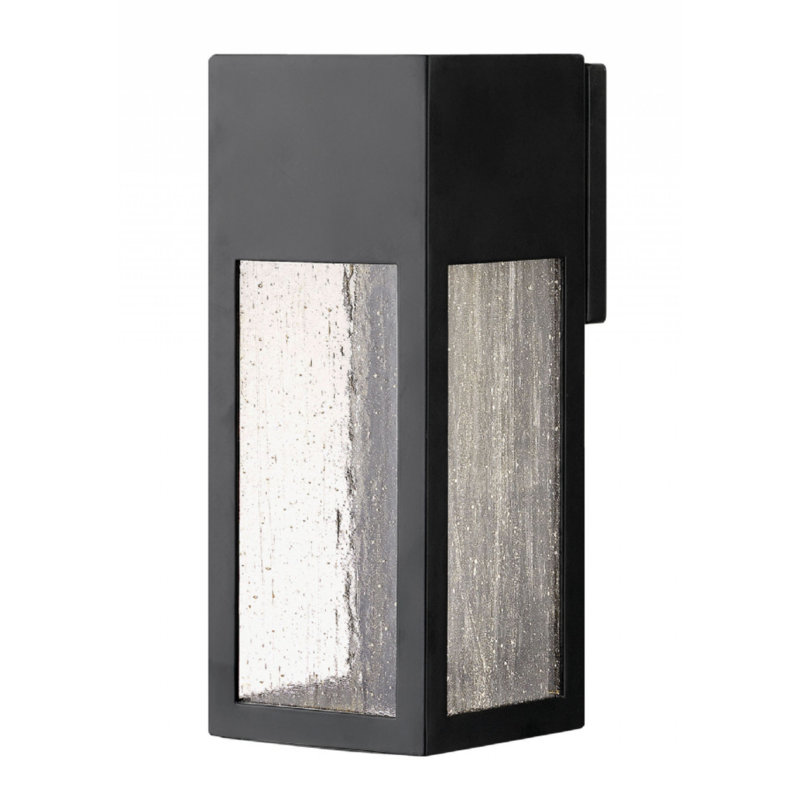 Plafonnier encastré d'extérieur à DEL Rook, Noir satiné, 6,5 W, H 12 po x l 4,8 po x P 4,8 po