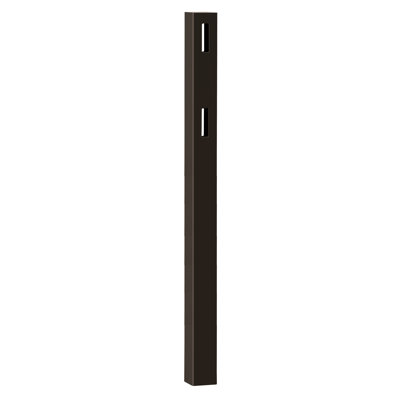 Vinyl 2-Rail Ranch Fence Line Post
