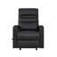 Fauteuil inclinable, cuir noir et similicuir-1990518204