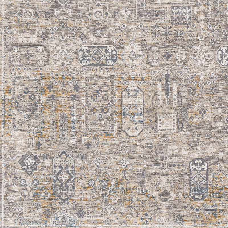 Fleener Abstract Indoor Rug, Round 5'3"