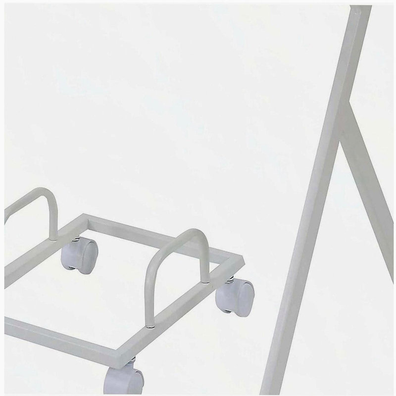 White L-shaped Computer Desk with CPU Holder, White