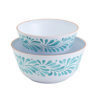 INFUSE 2-Piece Melamine Serving Bowl Set, Lebrillo