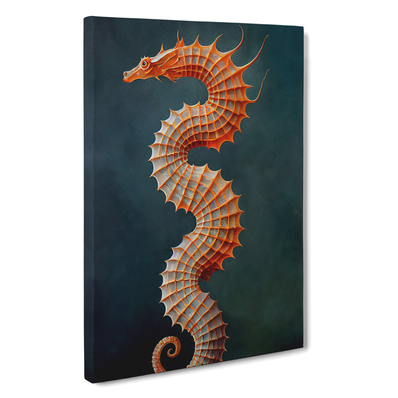 Seahorse Dragon - Wrapped Canvas, 76cm H x 50cm W x 3cm D