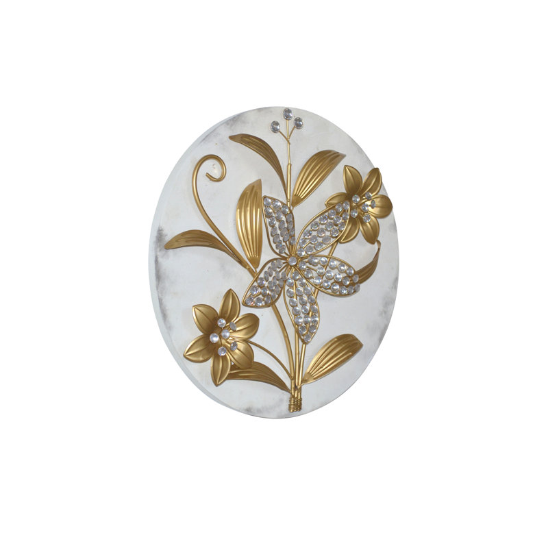 Glam Plants & Flowers Wall Decor on Metal