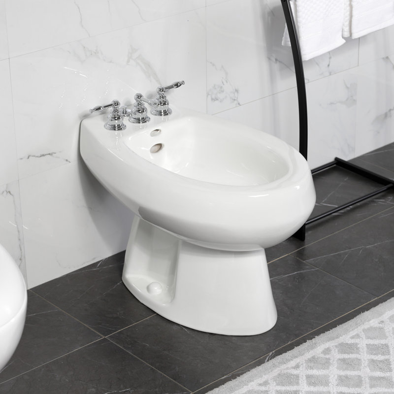Robinet de bidet à poignée verticale Kingston, Chrome poli