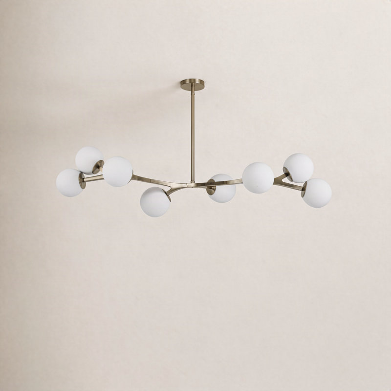 Amarula 8-Light Chandelier, Antique Gold