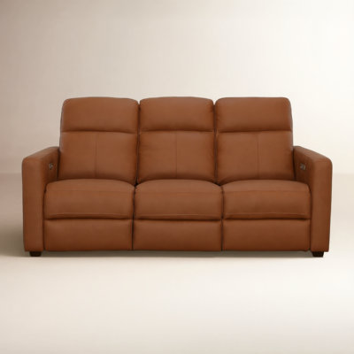 Broadway 79" Genuine Leather Reclining Loveseat